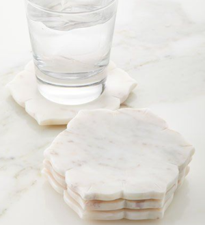 Aqua Pink Marble Costers